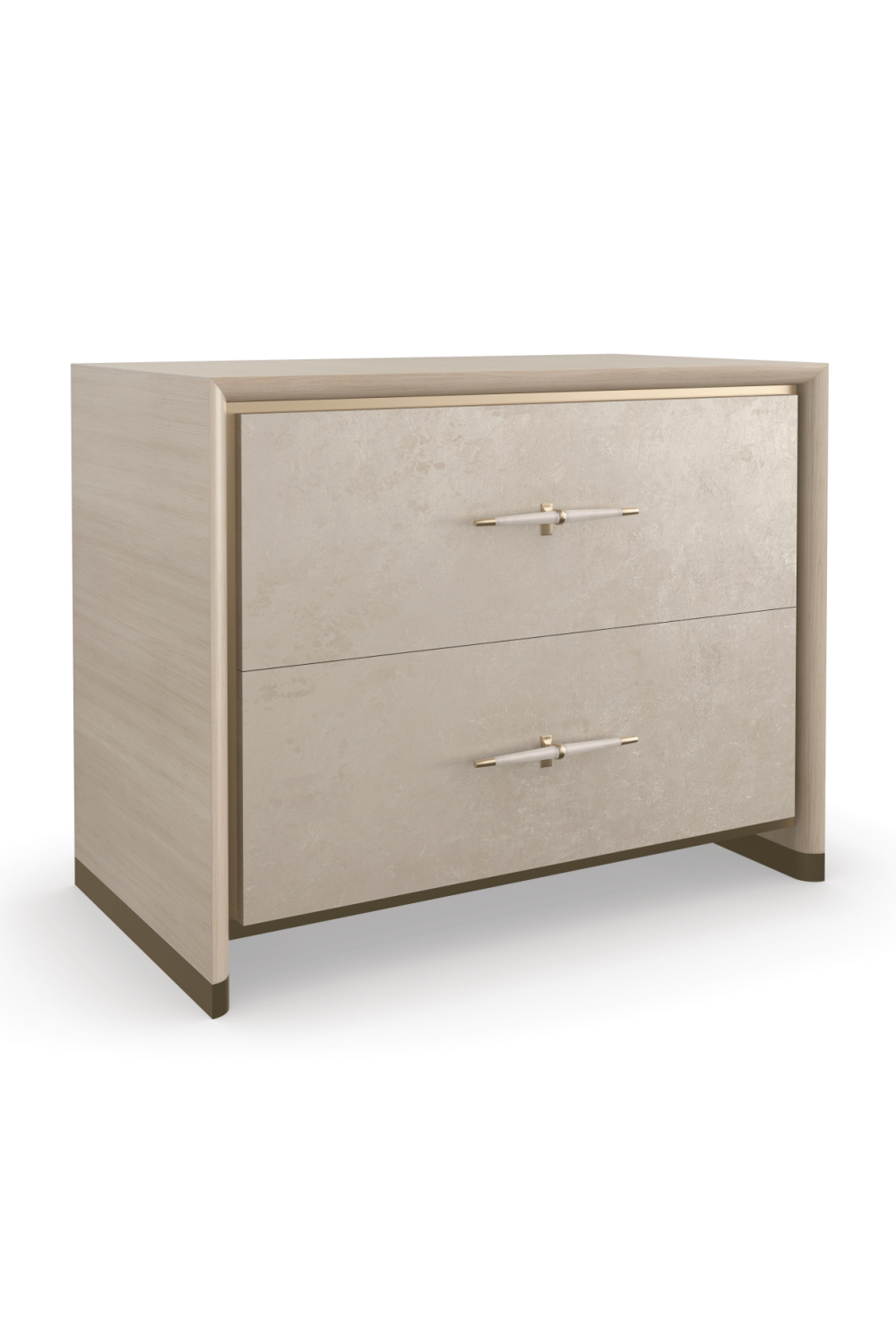 Beige 2-Drawer Nightstand | Caracole Hang Up | Oroa.com