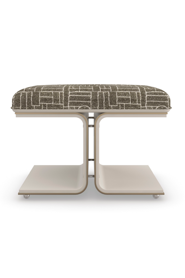 Moss Green Modern Ottoman | Caracole Balance Beam | Oroa.com