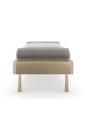 Gray Mohair Modern Bench | Caracole Roll Play | Oroa.com