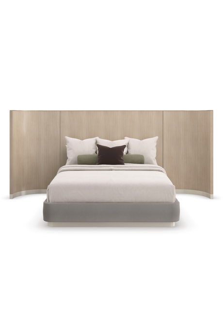 Gray Minimalist Winged Bed | Caracole Dream Chaser | Oroa.com