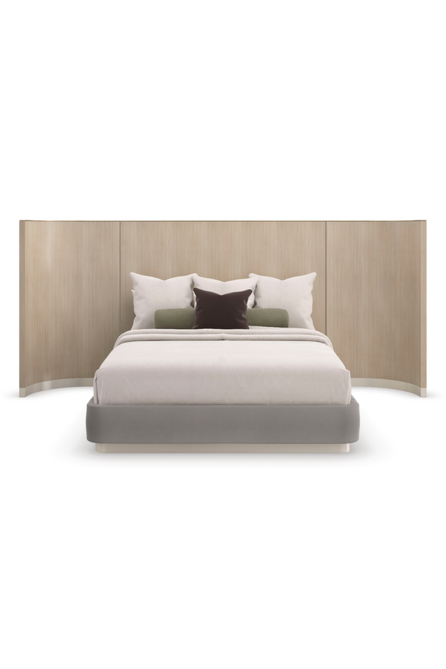 Gray Minimalist Winged Bed | Caracole Dream Chaser | Oroa.com