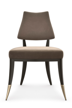 Taupe Velvet Dining Chair | Caracole Caress | Oroa.com