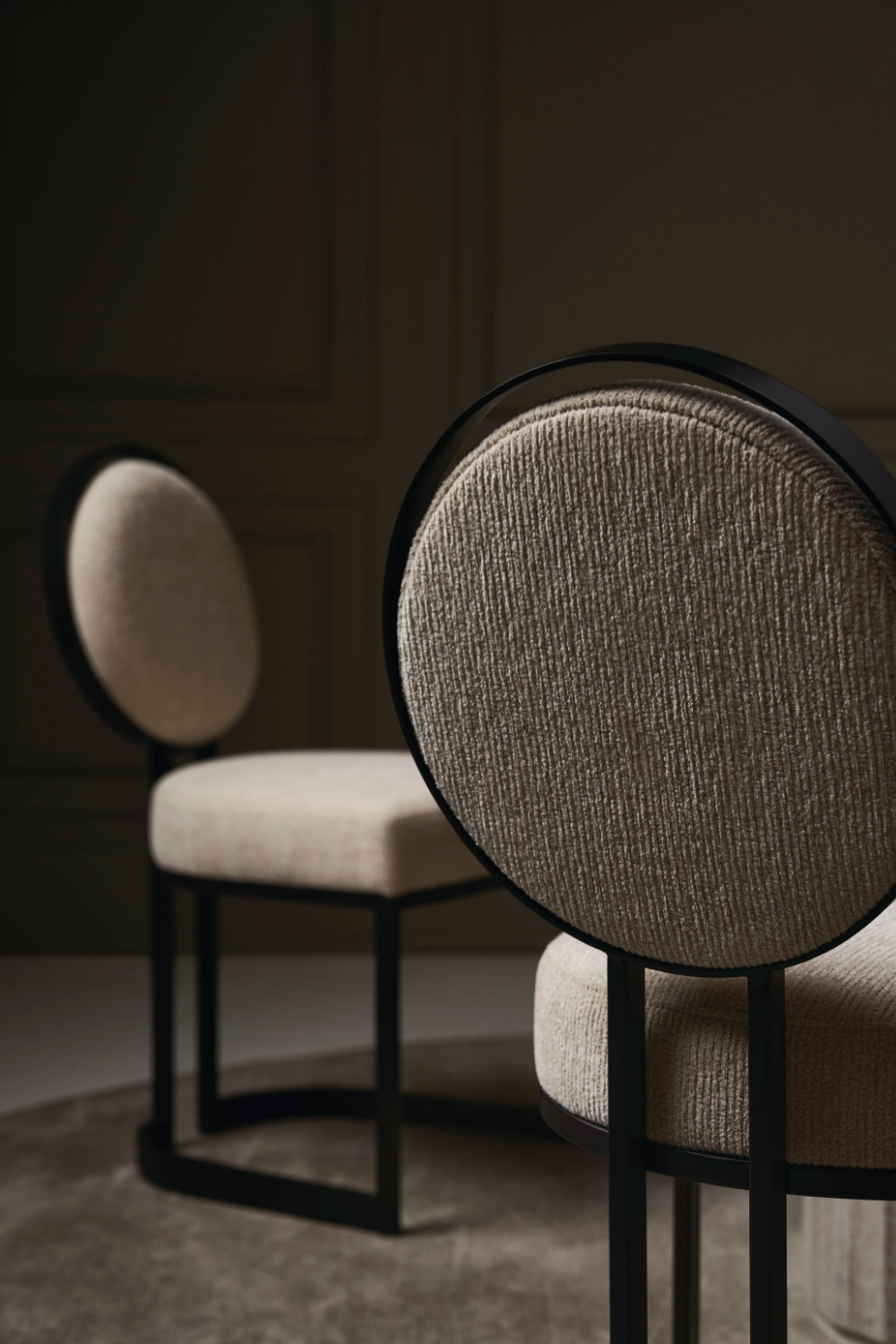 Round-Back Dining Chairs (2) | Caracole La Lune | Oroa.com