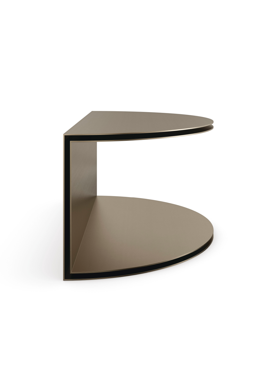 Gold Semi-Circle Cocktail Table | Caracole All Together | Oroa.com