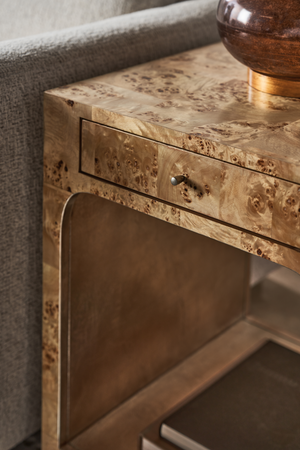 Mappa Burl End Table | Caracole Burlesque | Oroa.com