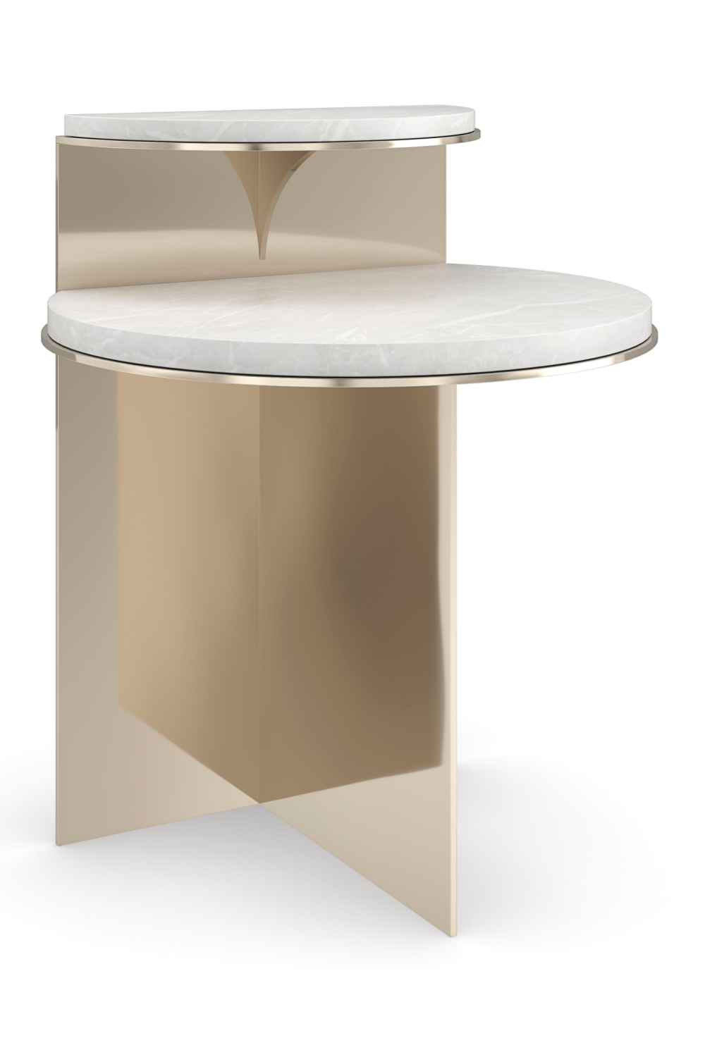 Gold Modern End Table | Caracole Touche' Light | Oroa.com