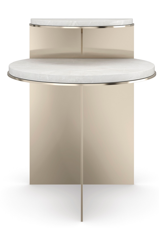 Gold Modern End Table | Caracole Touche' Light | Oroa.com
