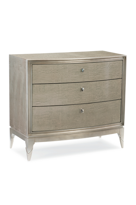 Silver Leaf 3-Drawer Nightstand | Caracole Rise And Shine | Oroa.com