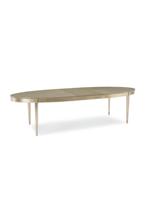 Silver Leaf Oval Dining Table | Caracole A House Favorite | Oroa.com