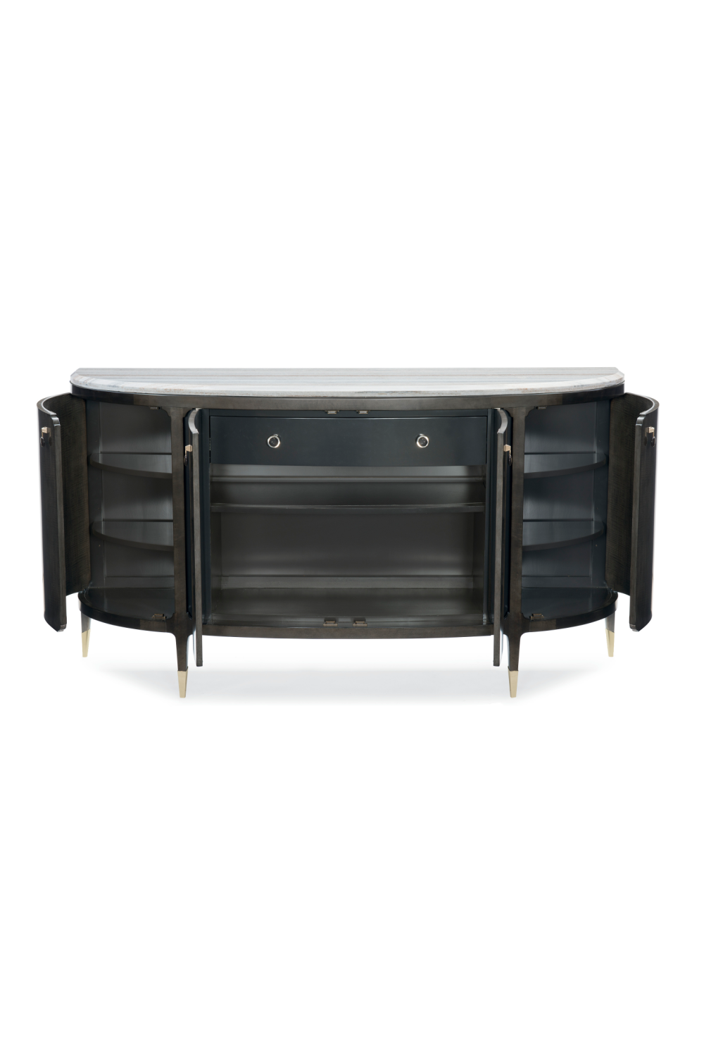   Black 4-Door Console Table | Oroa.com
