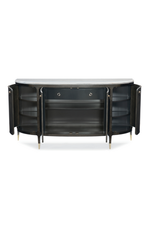   Black 4-Door Console Table | Oroa.com