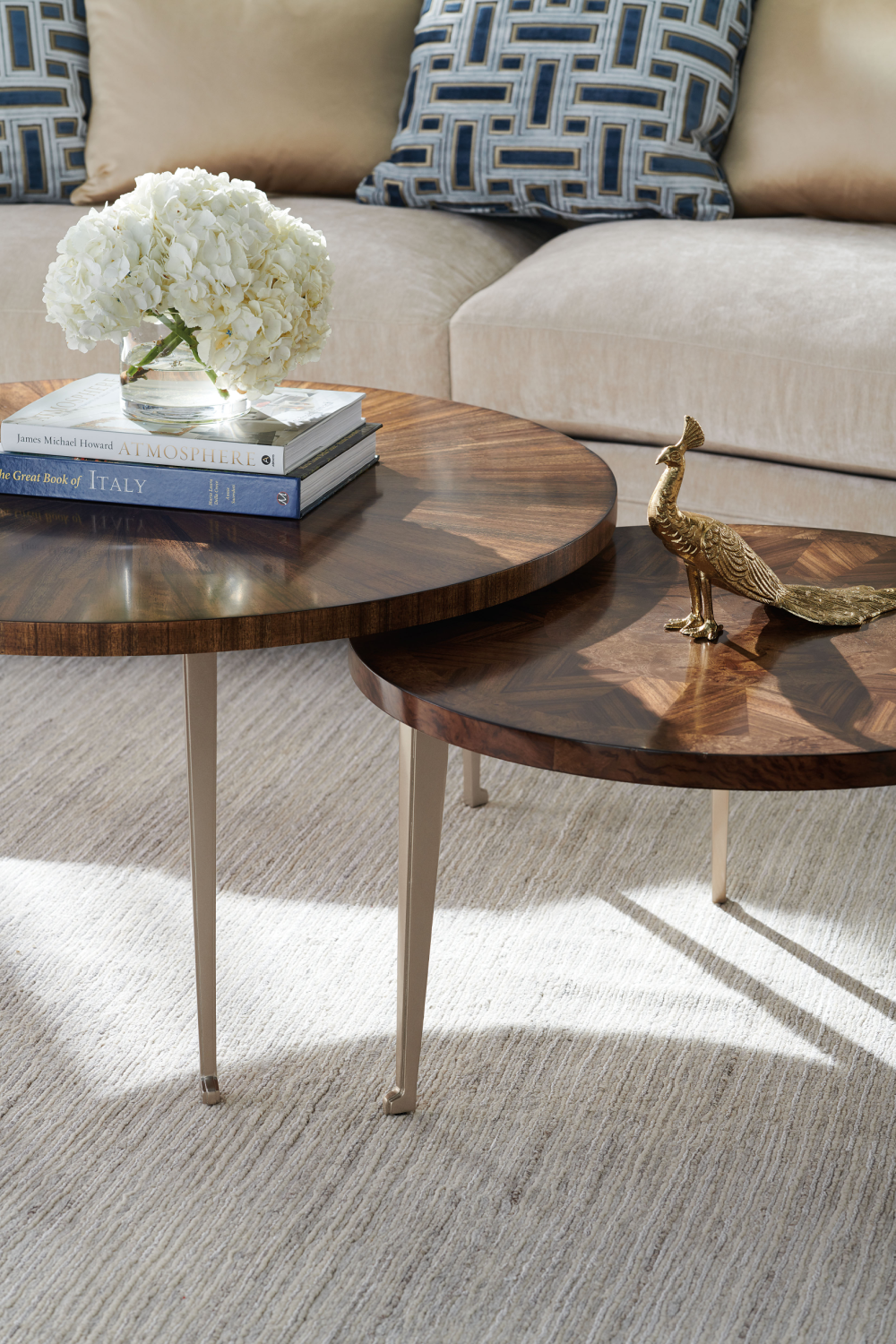 Round Wooden Cocktail Table | Caracole One Of The Bunch | Oroa.com