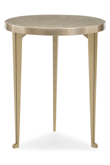   Gold Leaf Round Side Table | Oroa.com