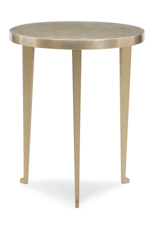   Gold Leaf Round Side Table | Oroa.com