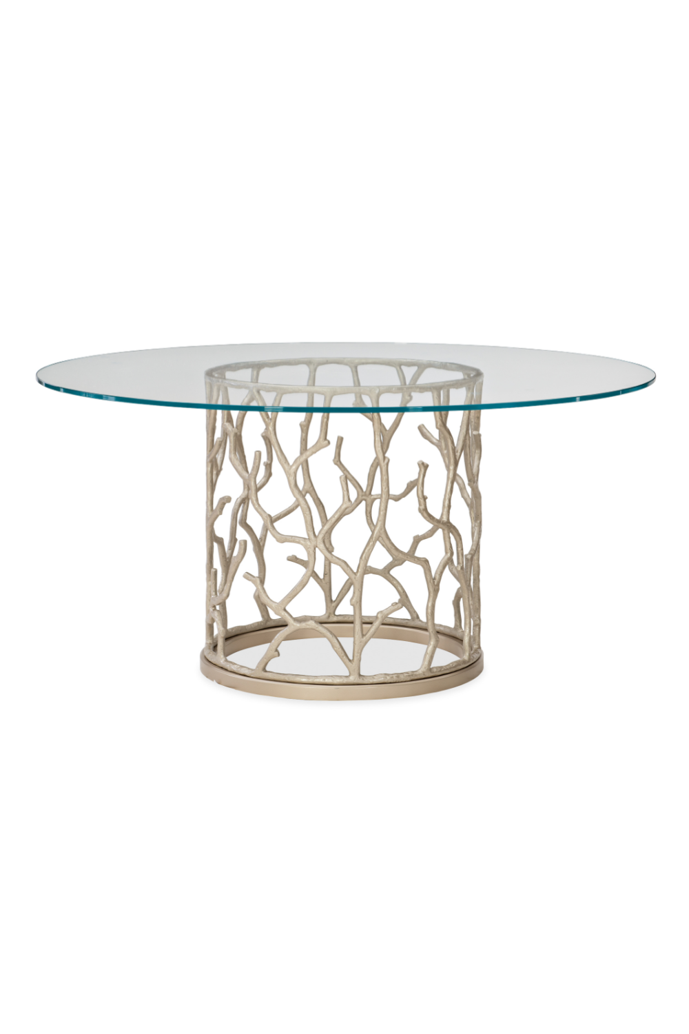Round Glass Modern Dining Table | Caracole Around The Reef | Oroa.com