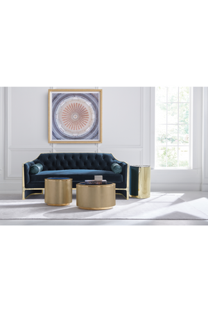 Gold Round Coffee Table | Caracole Circle In Time | Oroa.com