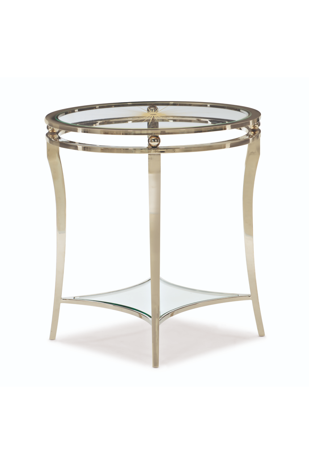 Starburst Patterned Side Table | Caracole Rising Star | Oroa.com