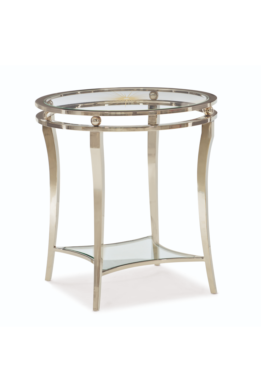 Starburst Patterned Side Table | Caracole Rising Star | Oroa.com