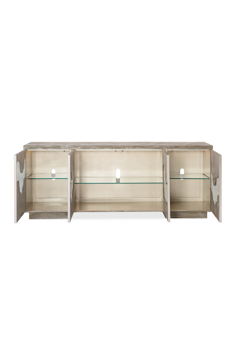 Cast Glass Accented Sideboard | Caracole Go With The Flow | Oroa.com