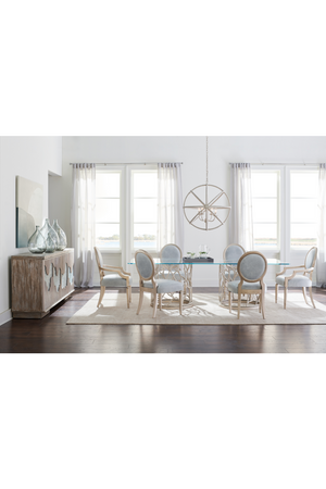 Cast Glass Accented Sideboard | Caracole Go With The Flow | Oroa.com