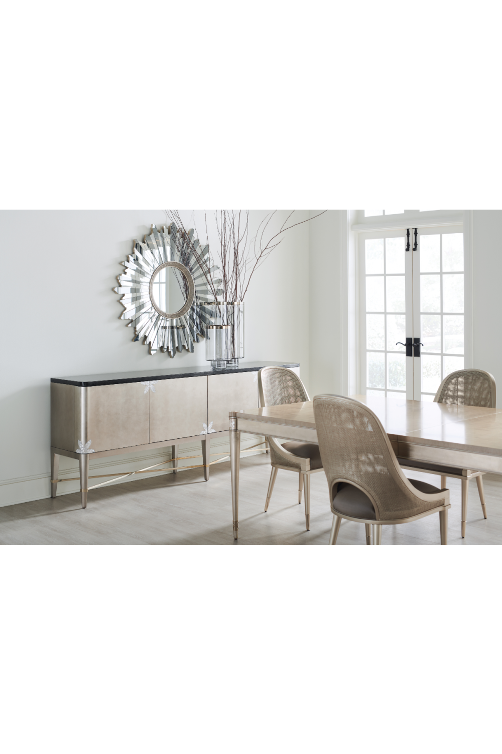 Modern Inlay 6-Door Sideboard | Caracole Starstudded | Oroa.com