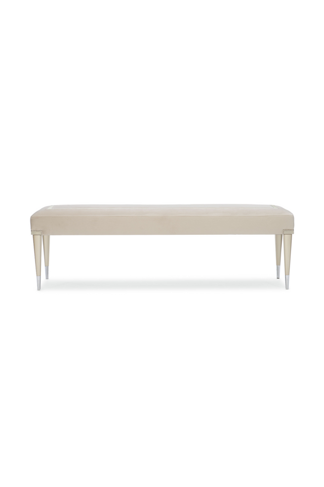 Cream Modern Bench | Caracole Boarding On Beautiful | Oroa.com