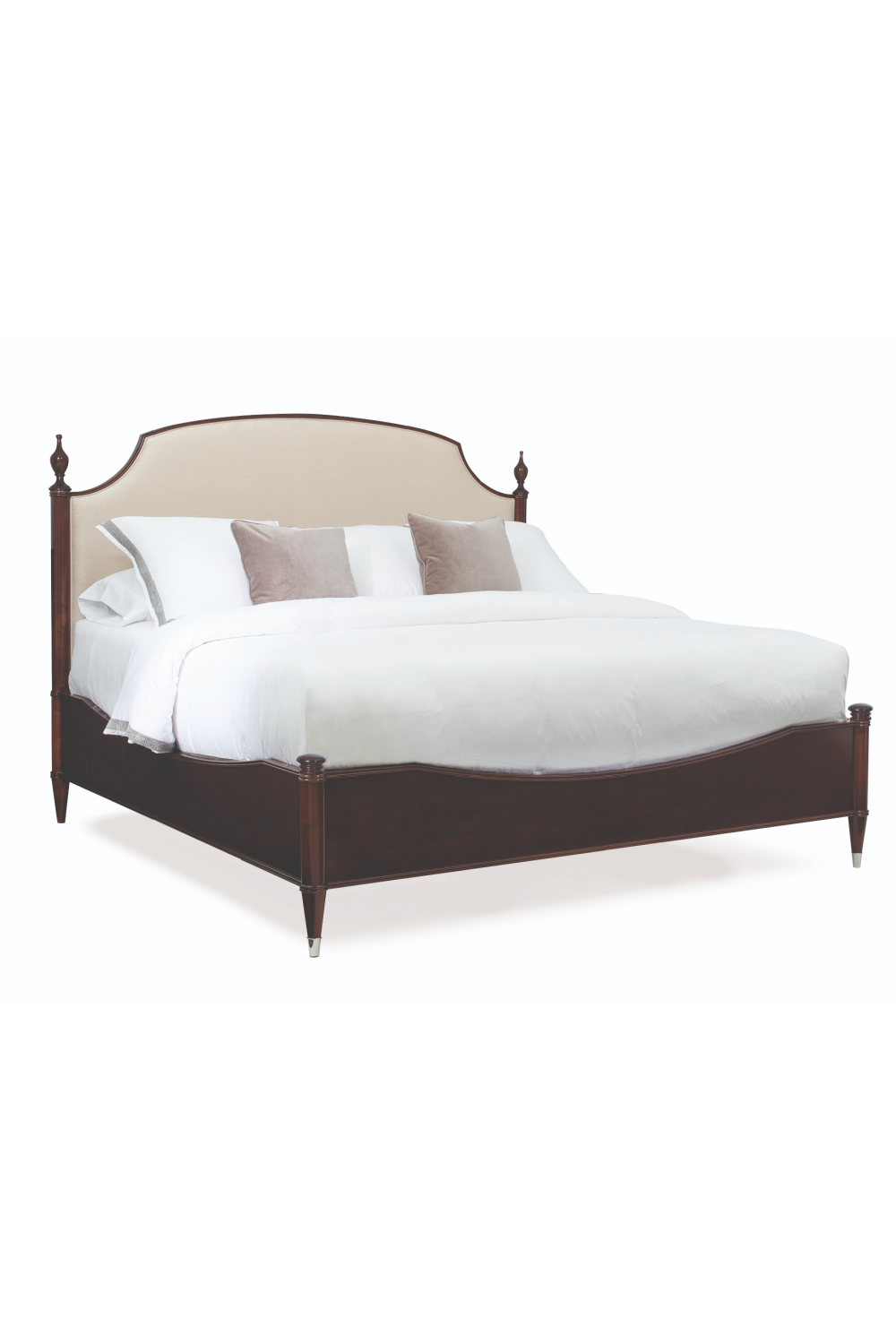 Brown Upholstered California King Bed | Caracole Crown Jewel | Oroa.com