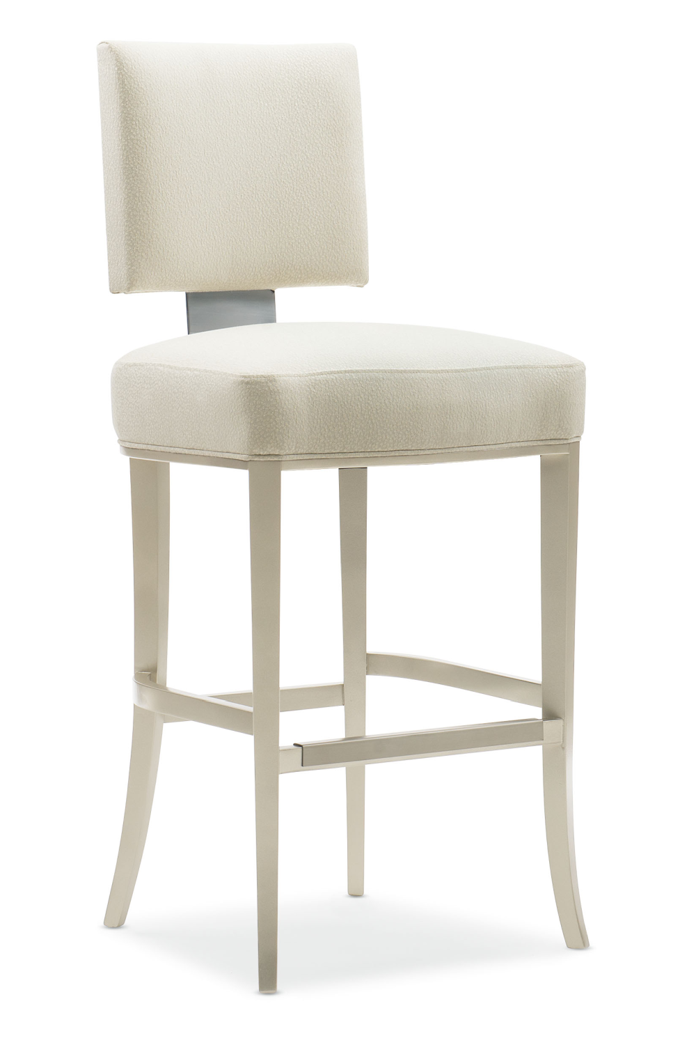 Neutral-Toned Bar Stool | Caracole Reserved Seating | Oroa.com