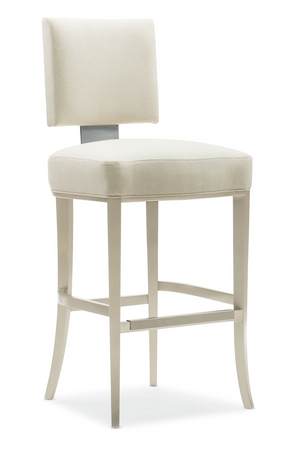 Neutral-Toned Bar Stool | Caracole Reserved Seating | Oroa.com