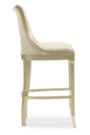 Cream Upholstered Bar Stool | Caracole In Good Taste | Oroa.com