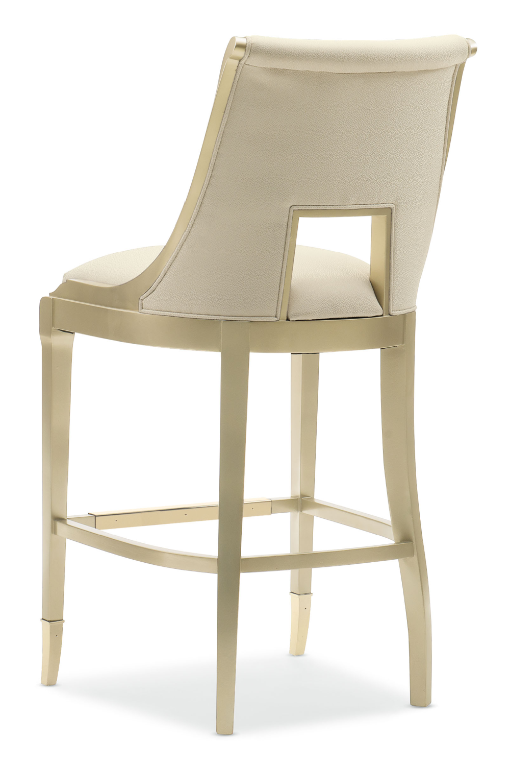 Cream Upholstered Bar Stool | Caracole In Good Taste | Oroa.com