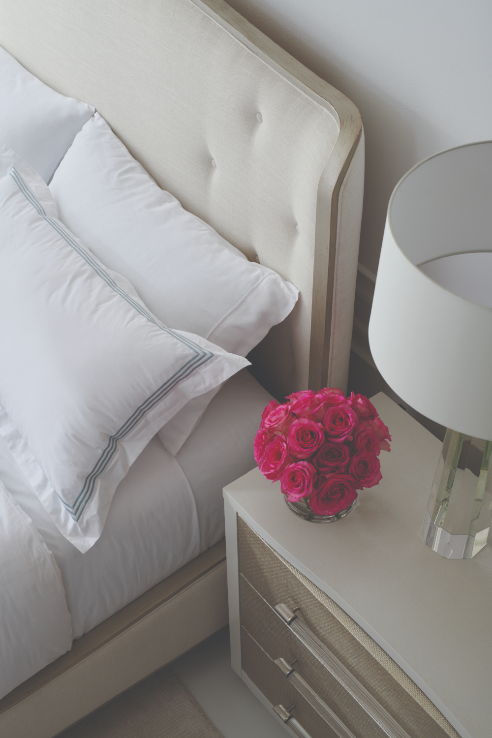 White Modern Nightstand | Caracole Clarity | Oroa.com