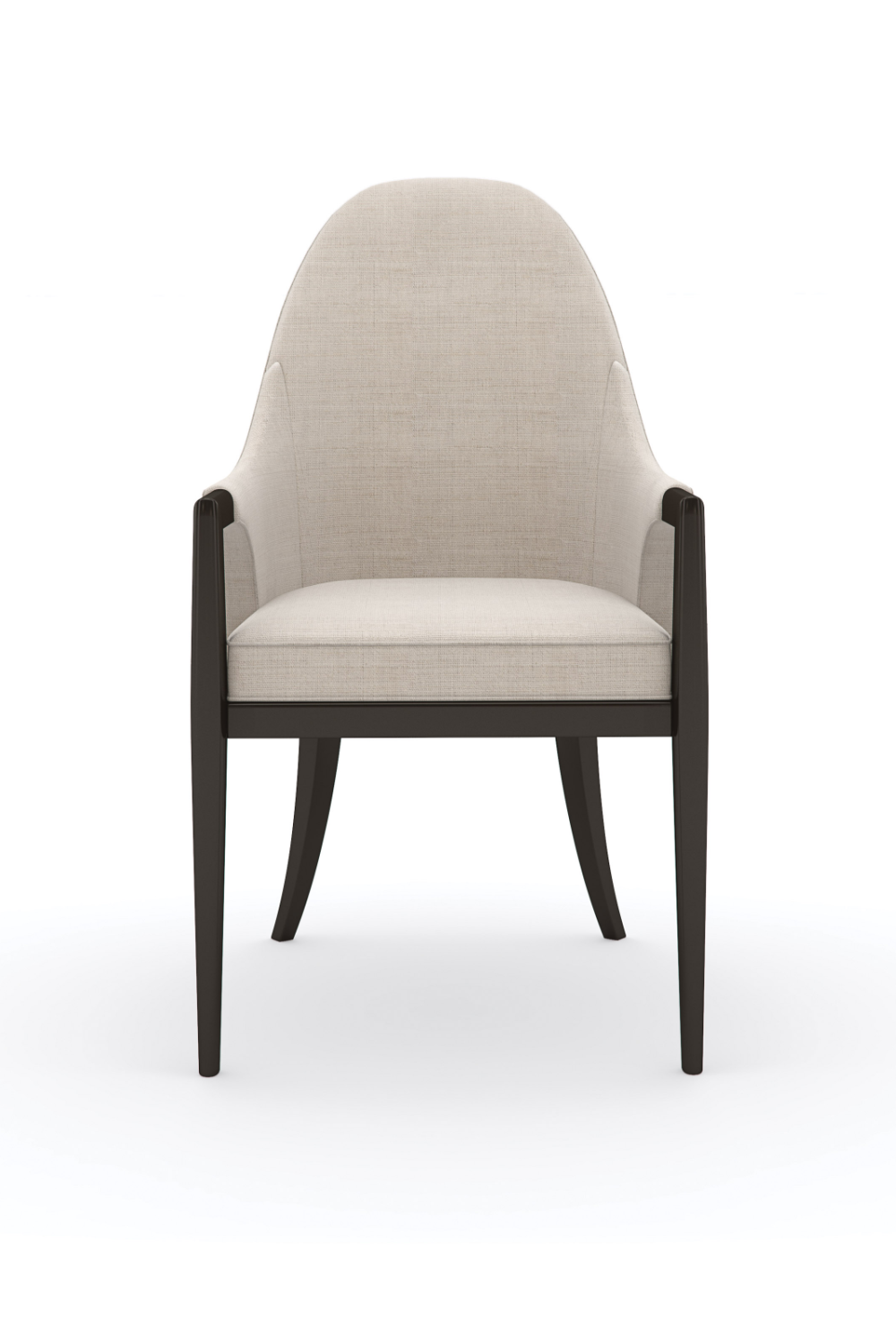 Beige Curved Armchair | Caracole Natural Choice | Oroa.com