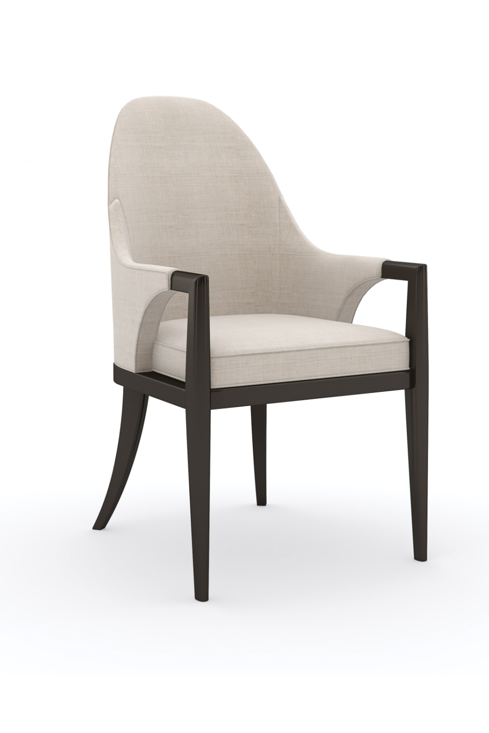 Beige Curved Armchair | Caracole Natural Choice | Oroa.com