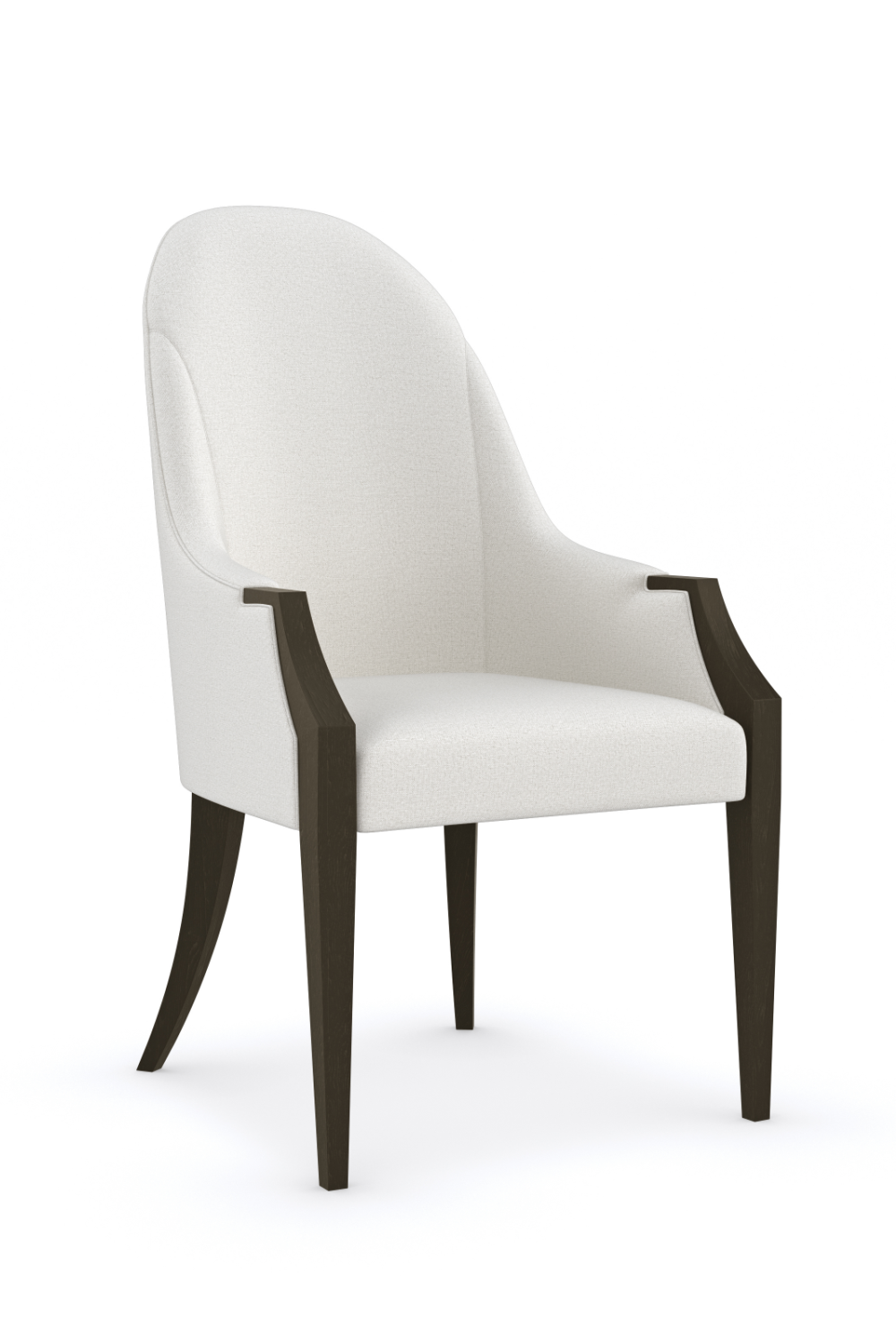 Cream Bouclé Dining Armchair | Caracole Time To Dine | Oroa.com