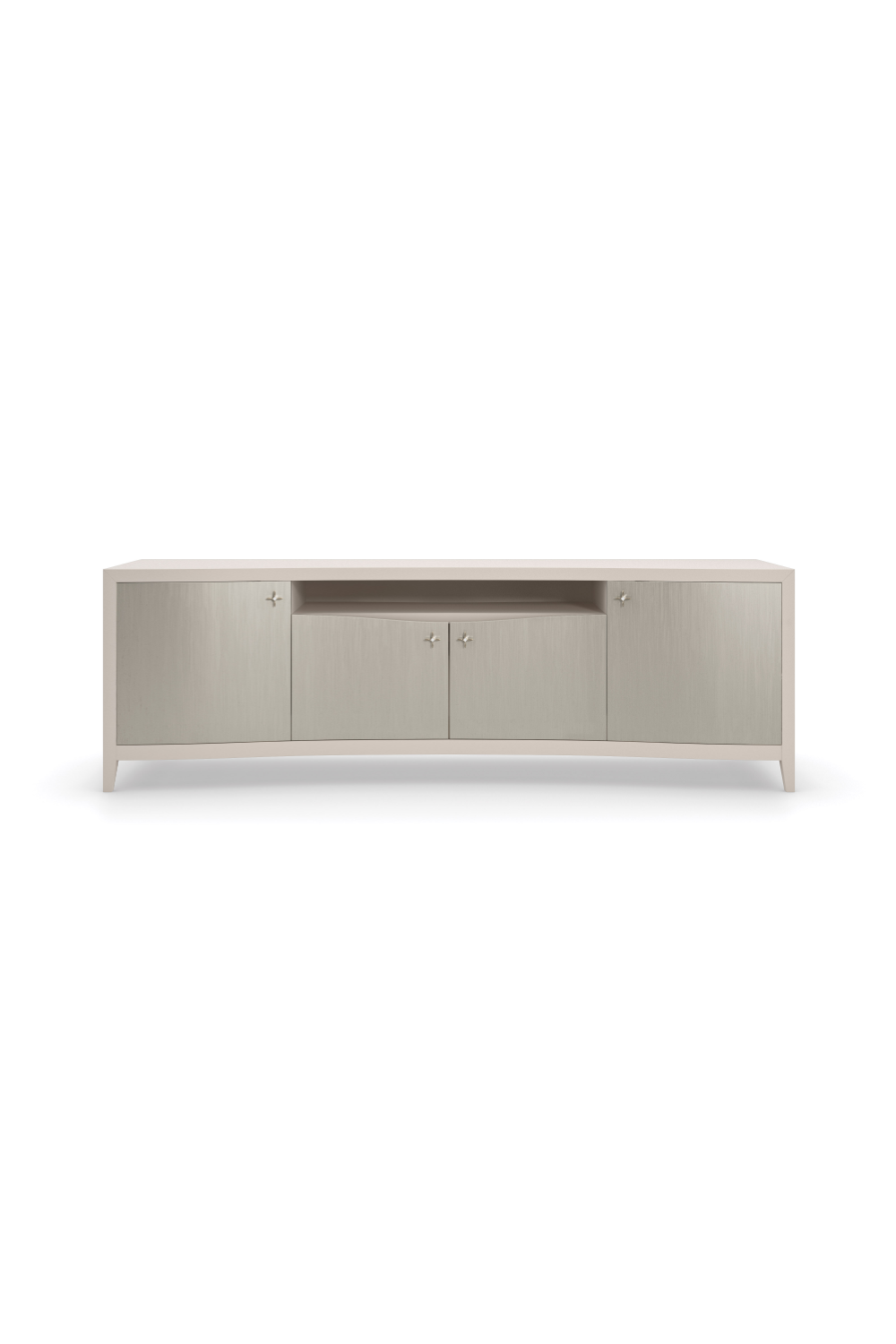   Silver Modern Media Cabinet | Oroa.com