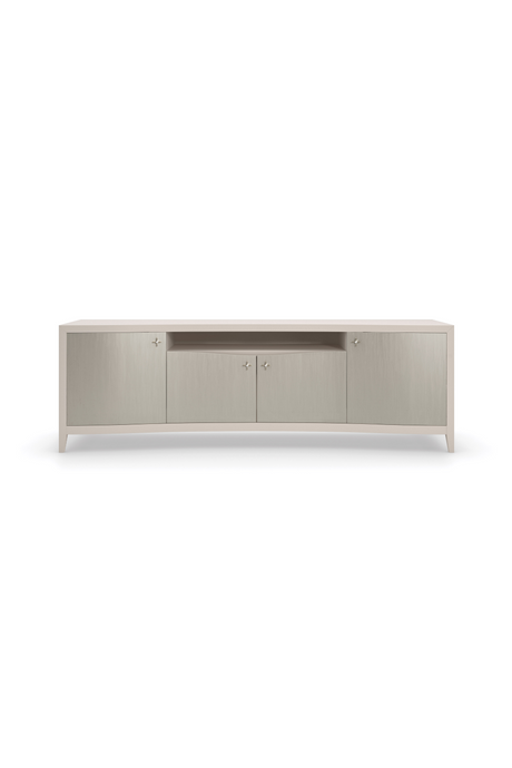   Silver Modern Media Cabinet | Oroa.com