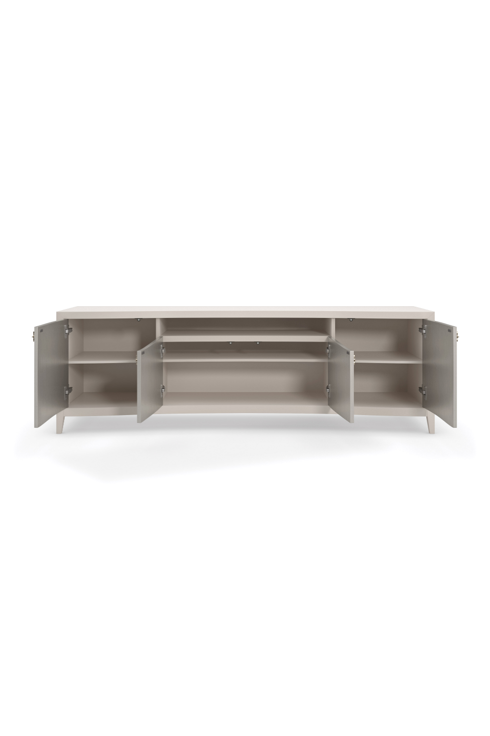   Silver Modern Media Cabinet | Oroa.com