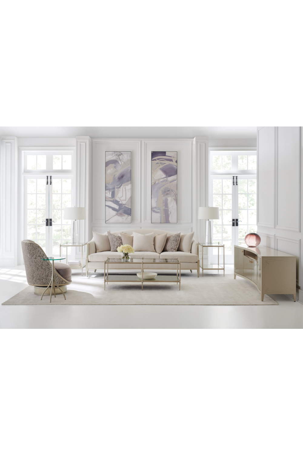   Silver Modern Media Cabinet | Oroa.com
