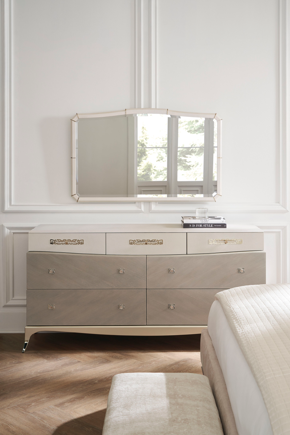   Shagreen Curved Mirror | Oroa.com