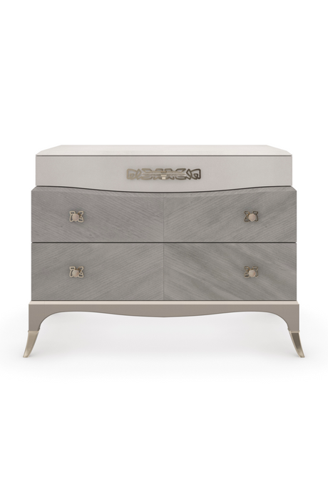 Gray Shagreen Nightstand | Caracole Vibrato | Oroa.com