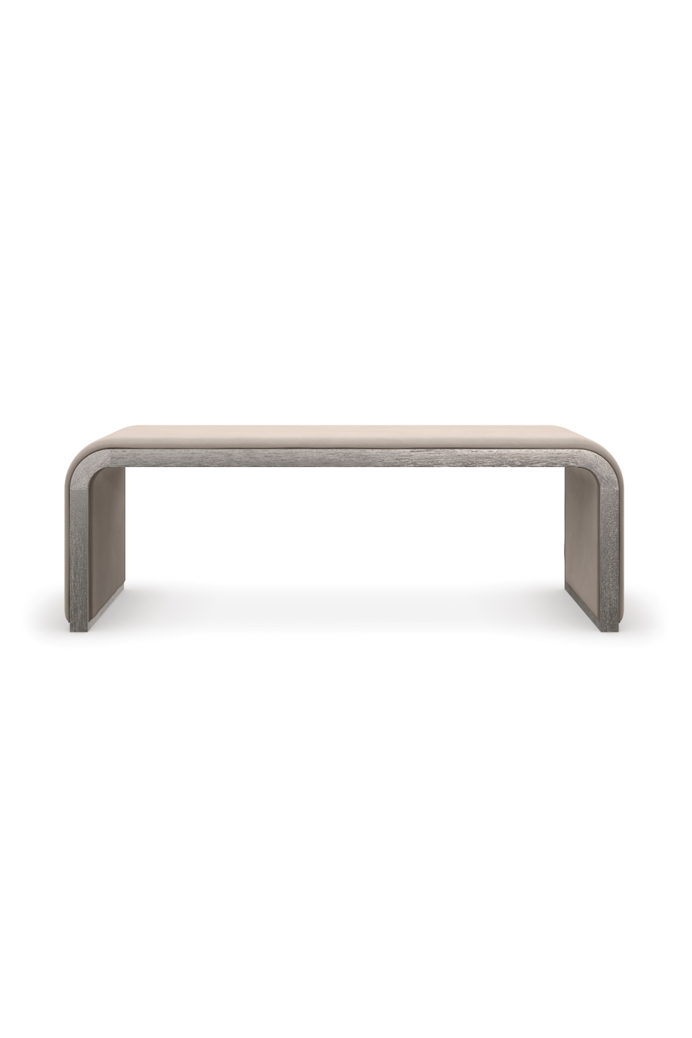   Taupe Velvet Bench | Oroa.com