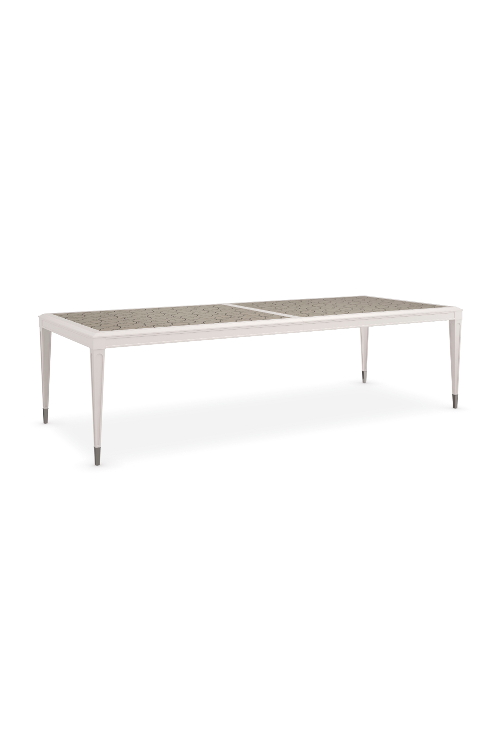 Silver Extendable Dining Table | Caracole Lattice Gather | Oroa.com