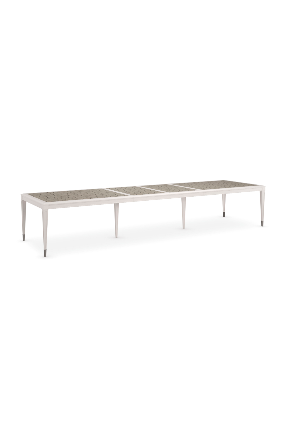 Silver Extendable Dining Table | Caracole Lattice Gather | Oroa.com