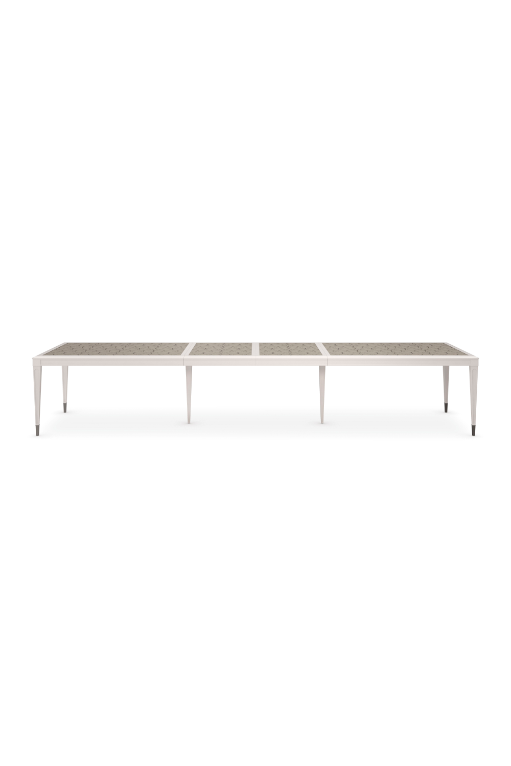 Silver Extendable Dining Table | Caracole Lattice Gather | Oroa.com