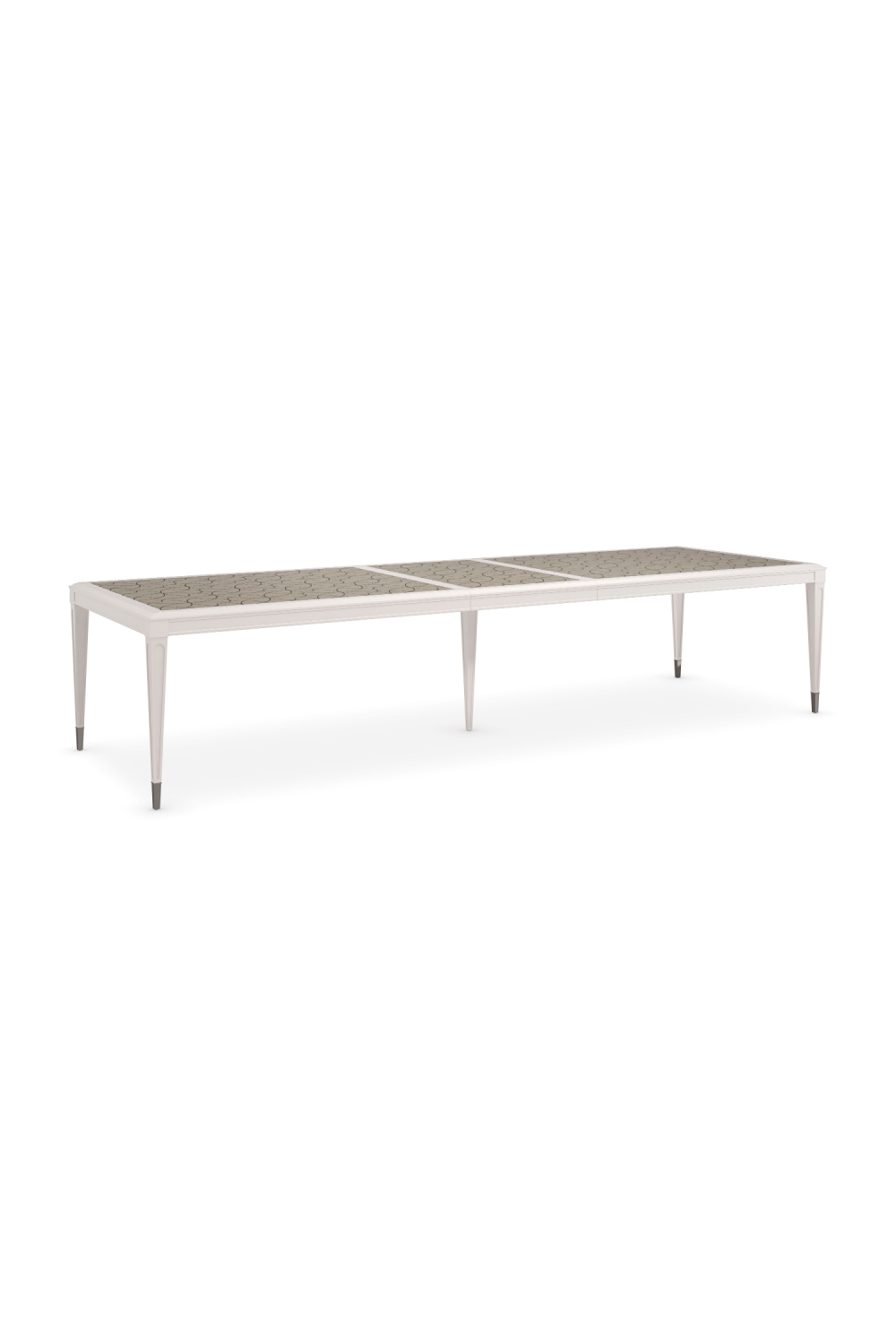 Silver Extendable Dining Table | Caracole Lattice Gather | Oroa.com