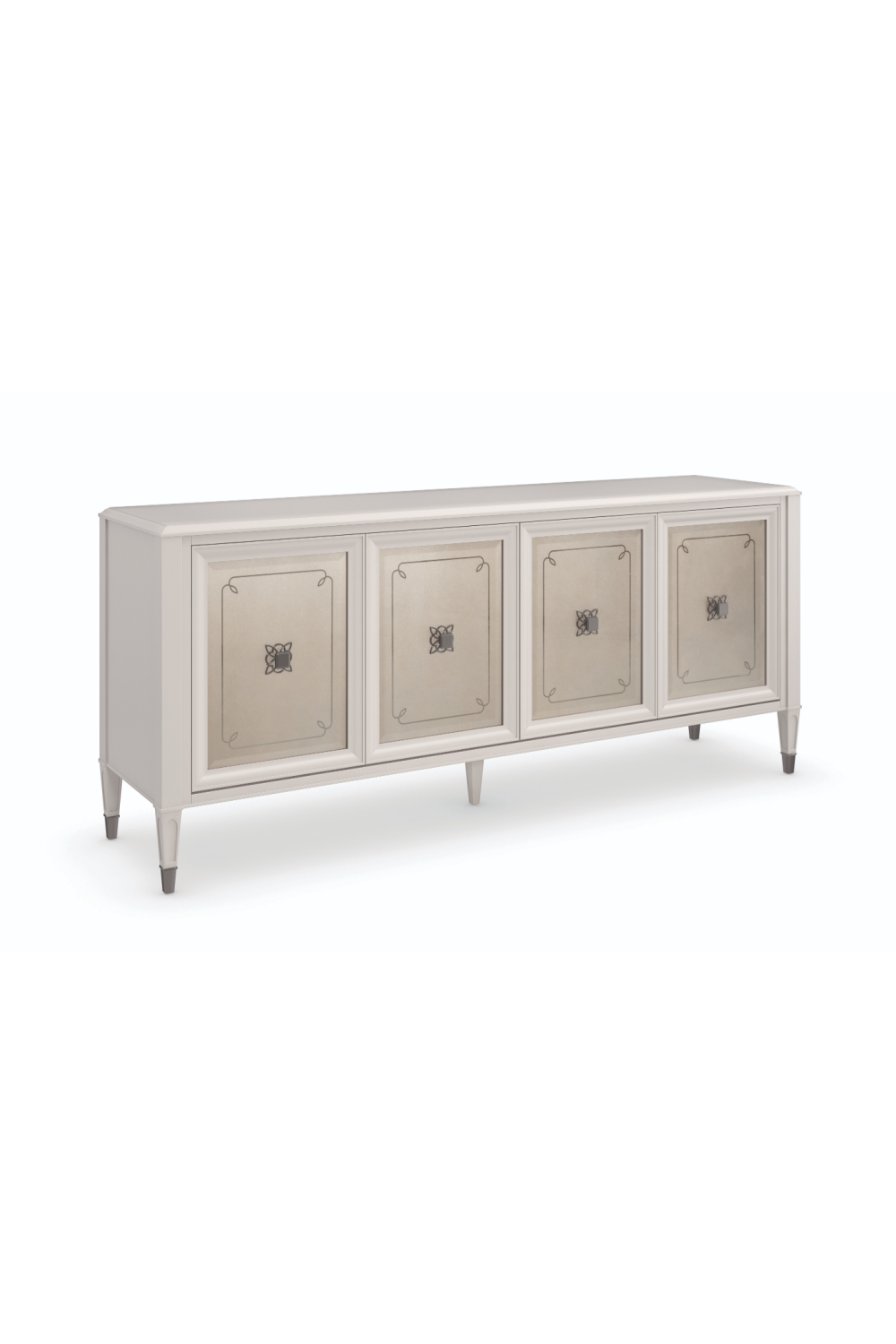 Mirrored Panel Sideboard | Caracole Lattice Serve You | Oroa.com