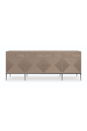   Geometrical Patterned Wooden Sideboard | Oroa.com