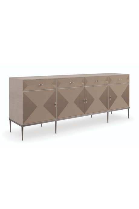   Geometrical Patterned Wooden Sideboard | Oroa.com