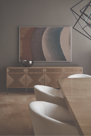   Geometrical Patterned Wooden Sideboard | Oroa.com